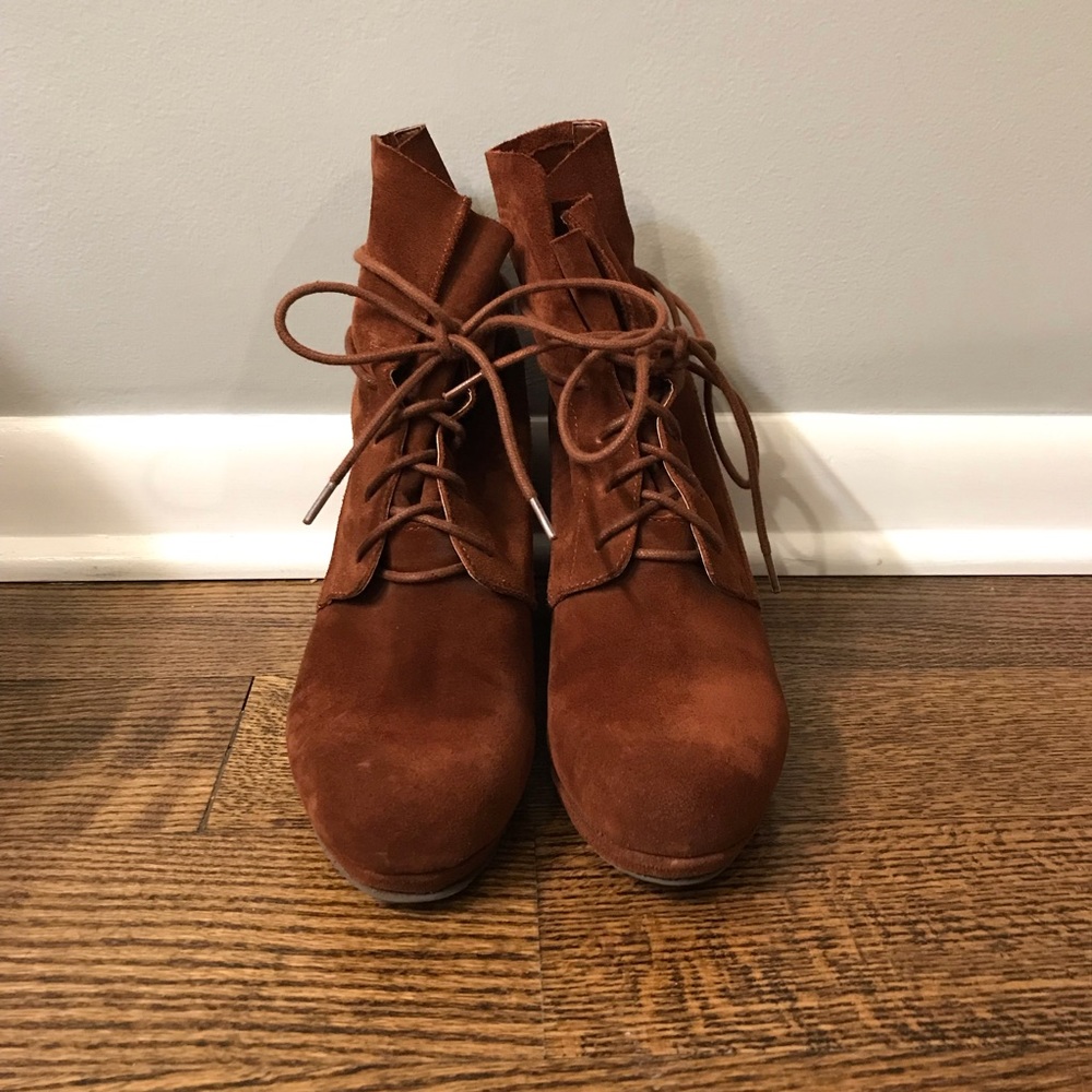 Sole Society ankle tie suede boots - Picture 2 of 6